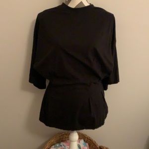 Black fitted blouse